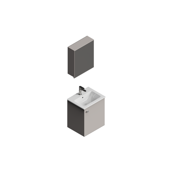 Maya 50 cm Kum Taşı Banyo Dolap Takımı